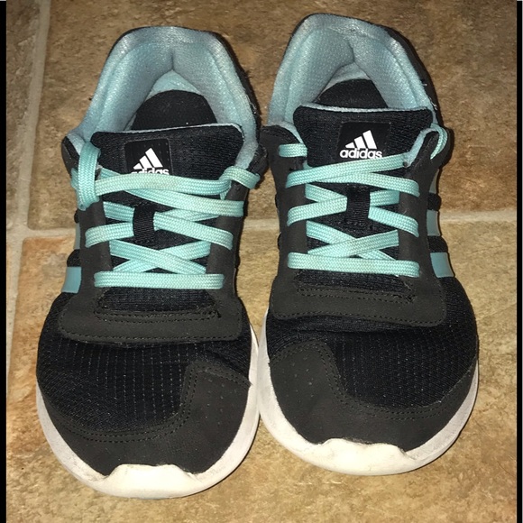 Adidas Teal Cloudfoam Ortholite Running Sneakers 7 - Picture 6 of 8